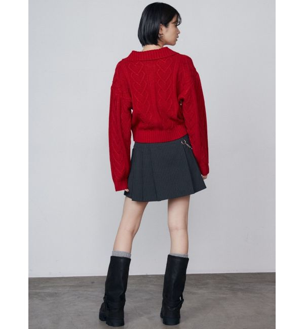 EMODA「スキッパーワイドハートニット」|ニット・セーター|