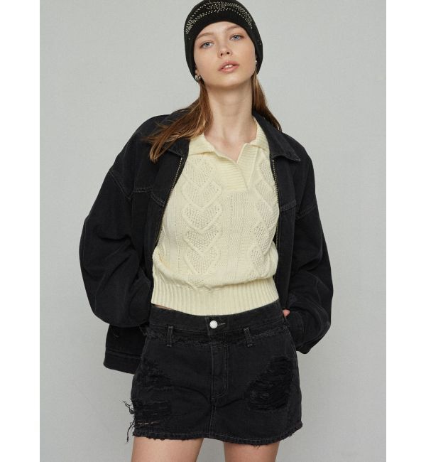 EMODA「スキッパーワイドハートニット」|ニット・セーター|