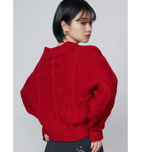 EMODA「スキッパーワイドハートニット」|ニット・セーター|
