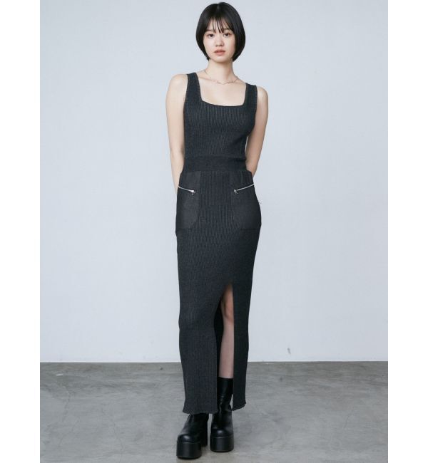 EMODA「ドッキングポケットリブワンピース」|ワンピース|