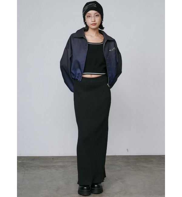 EMODA「ラウンドロゴコンパクトニット」|ニット・セーター|