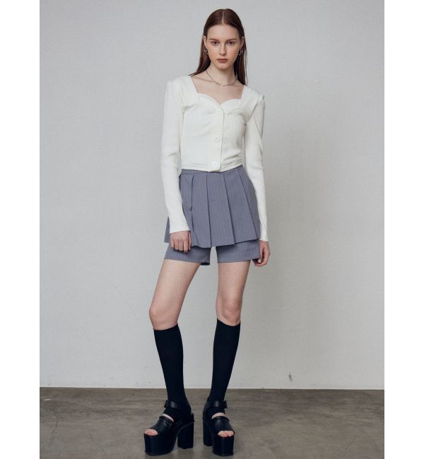 EMODA「フロントボタンショートトップ」|Tシャツ・カットソー|