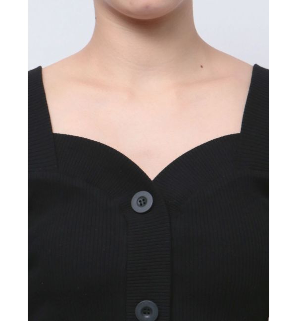 EMODA「フロントボタンショートトップ」|Tシャツ・カットソー|