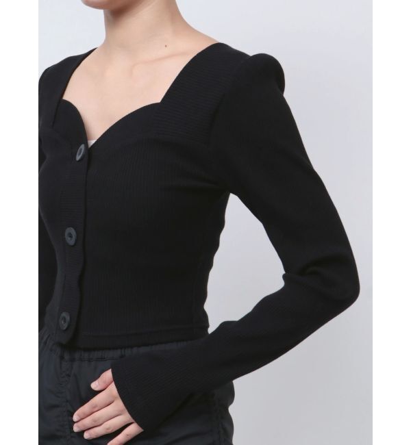 EMODA「フロントボタンショートトップ」|Tシャツ・カットソー|