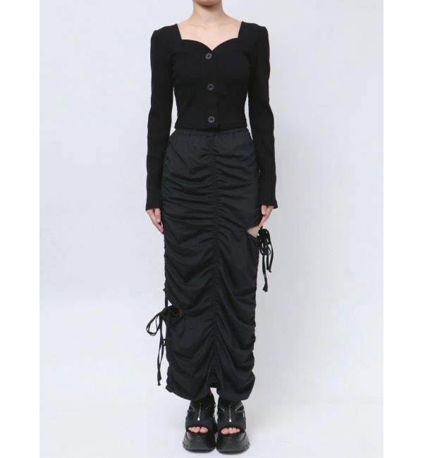 EMODA「フロントボタンショートトップ」|Tシャツ・カットソー|