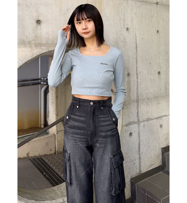 MURUA「ジップヘムカーゴデニムパンツ」|デニム|