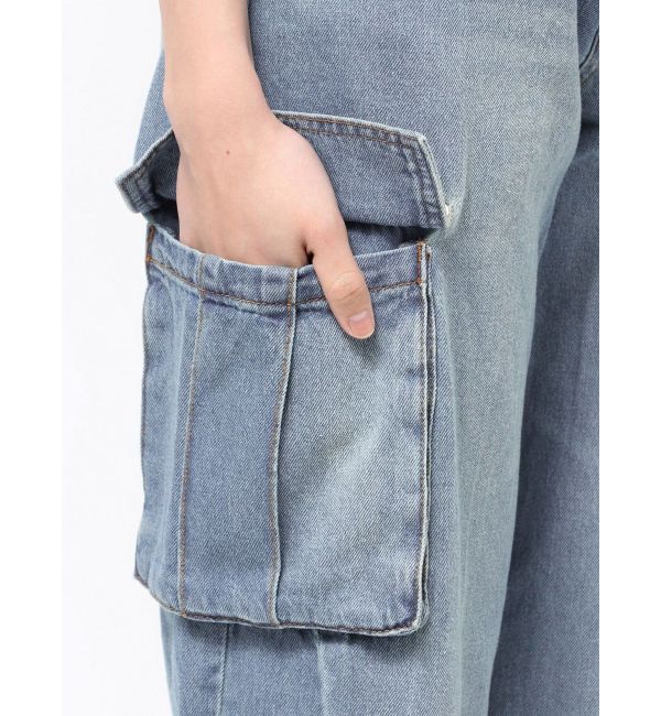MURUA「ジップヘムカーゴデニムパンツ」|デニム|