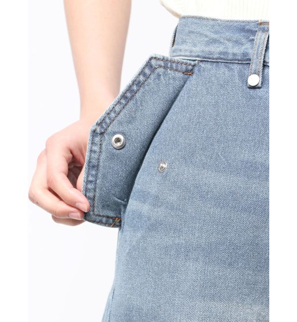 MURUA「ジップヘムカーゴデニムパンツ」|デニム|