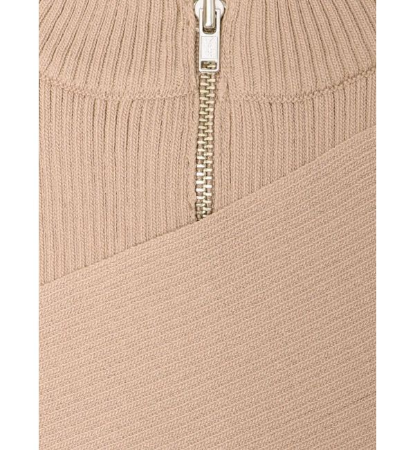 MURUA「ワンサイドオフショルジップニット」|ニット・セーター|