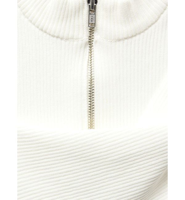 MURUA「ワンサイドオフショルジップニット」|ニット・セーター|