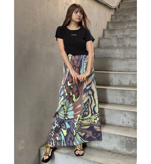 MURUA「テレコロゴクロップドT」|Tシャツ・カットソー|