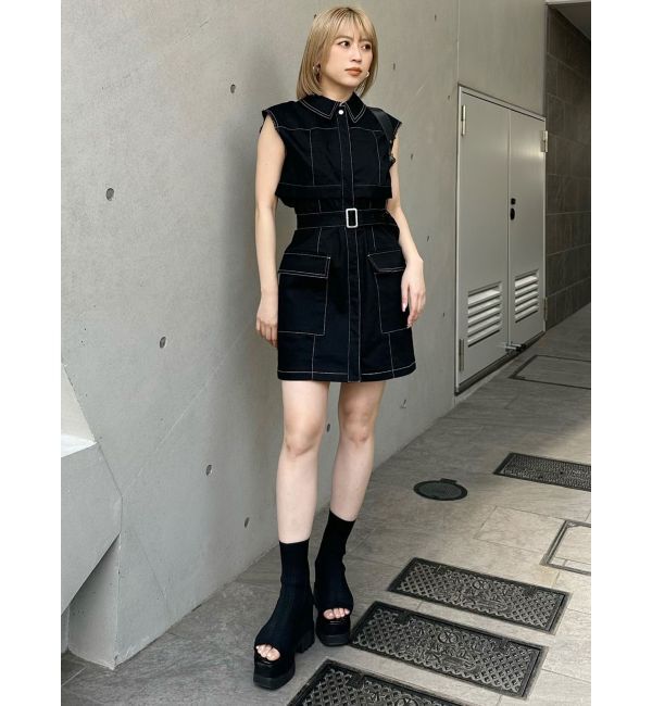 MURUA「ステッチミニワンピース」|ワンピース|