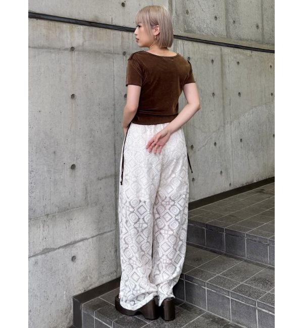 MURUA「フェードシアーベロアトップス」|Tシャツ・カットソー|