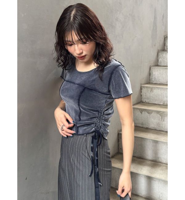 MURUA「フェードシアーベロアトップス」|Tシャツ・カットソー|