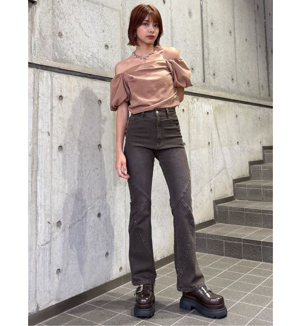 MURUA「ボリュームスリーブ2WAYブラウス」|シャツ・ブラウス|