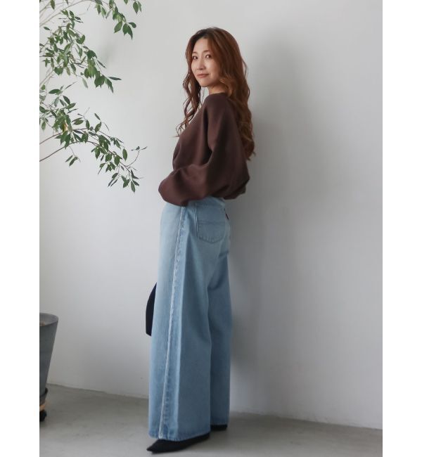 Ungrid「コットン混ショートルーズニット」|ニット・セーター|