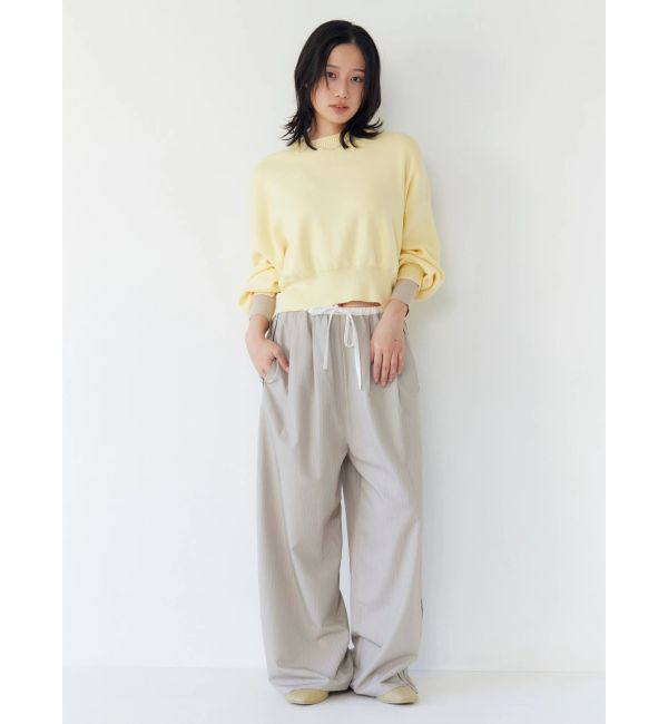 Ungrid「コットン混ショートルーズニット」|ニット・セーター|