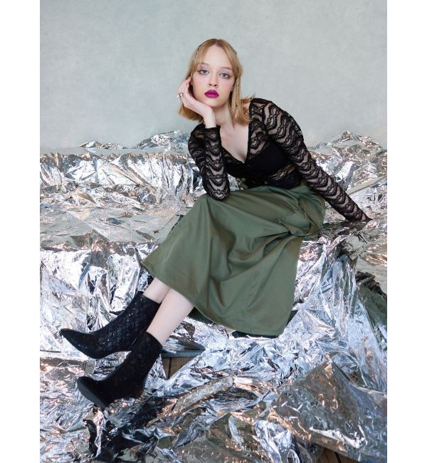 EVRIS「スパンコールスキンショートブーツ」|ショートブーツ|