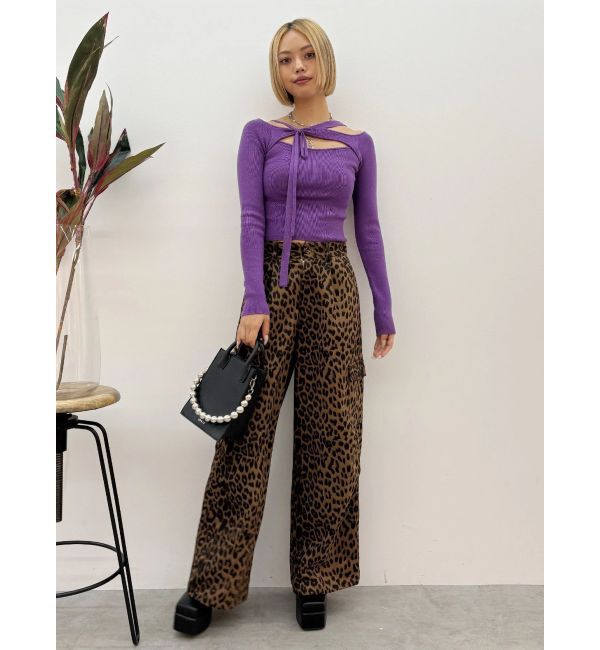 EVRIS「カットアウトニットトップス」|ニット・セーター|