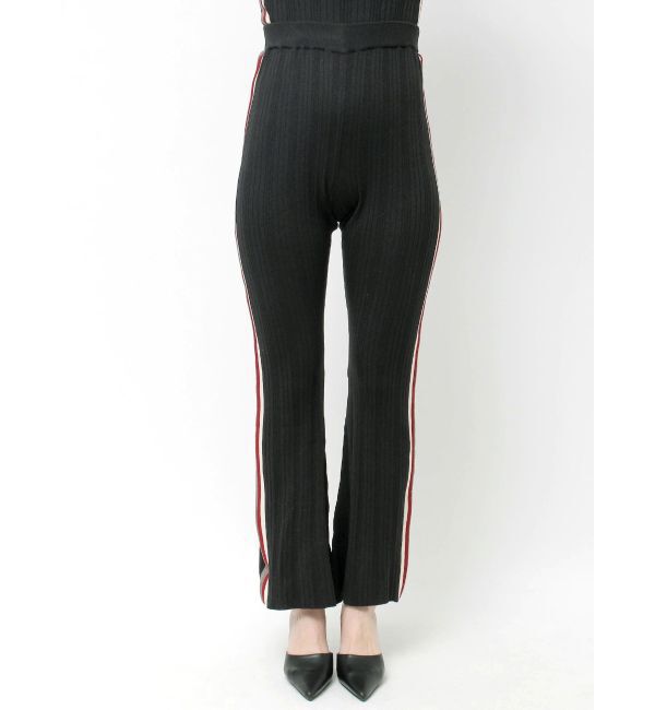 GYDA「サイドラインフレアニットパンツ」|その他|