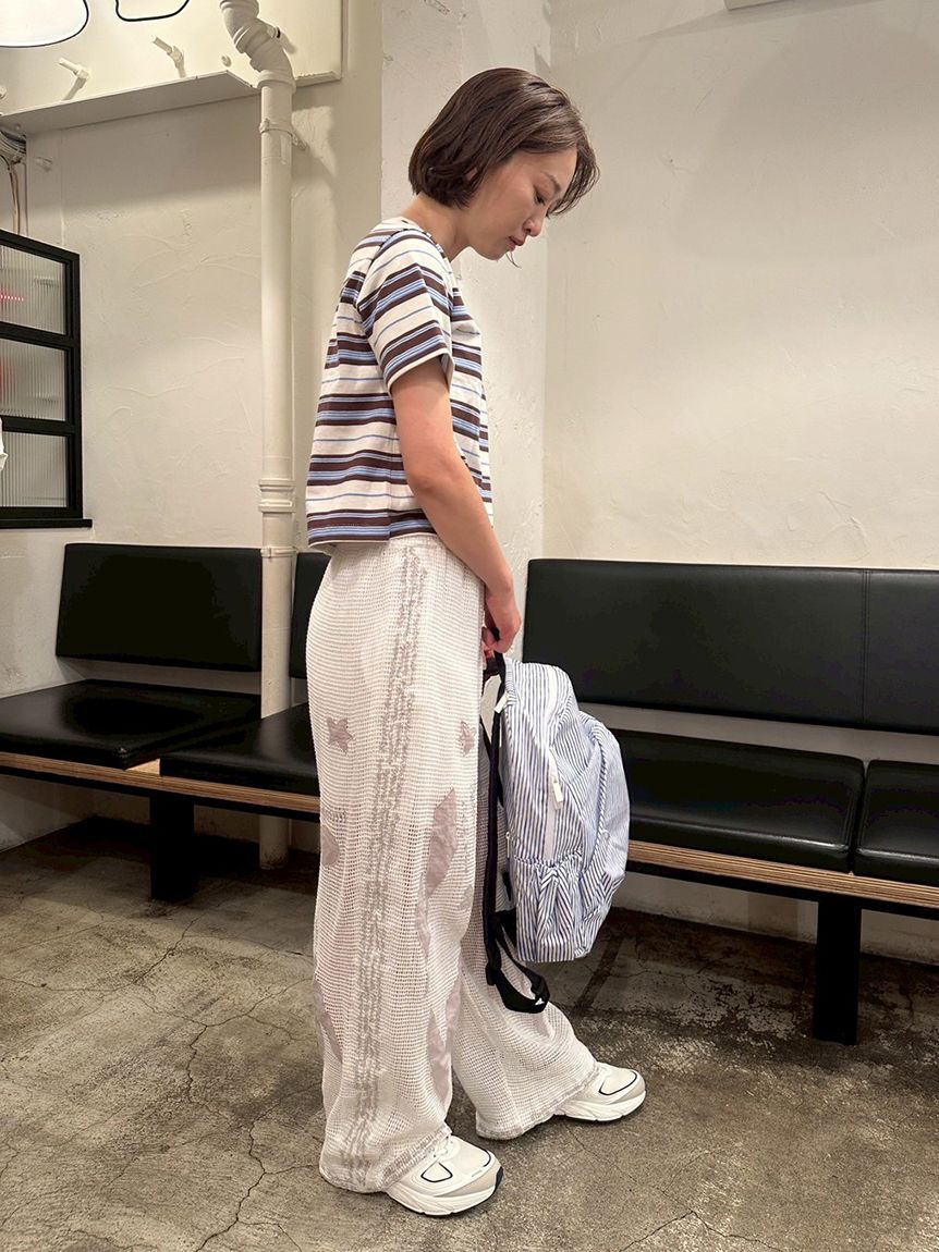 emmi atelier「【emmi&times;Leo Lionni】 メッシュパンツ」|チノ|