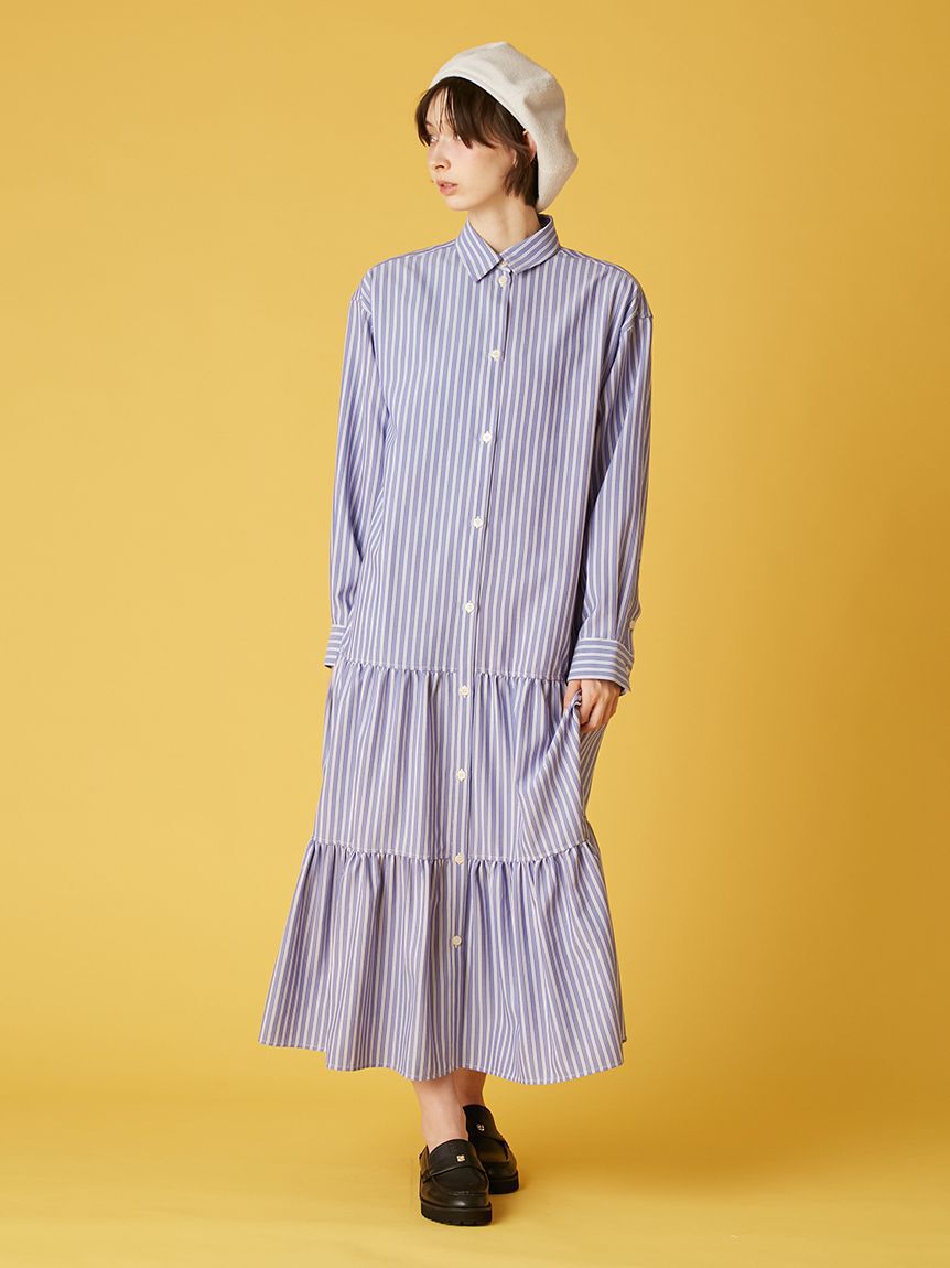 FURFUR「ベストレイヤードシャツワンピース」|ワンピース|