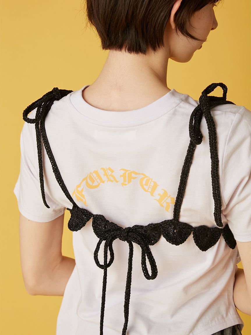 FURFUR「かぎ針ハートモチーフビスチェ」|ベスト・ジレ|