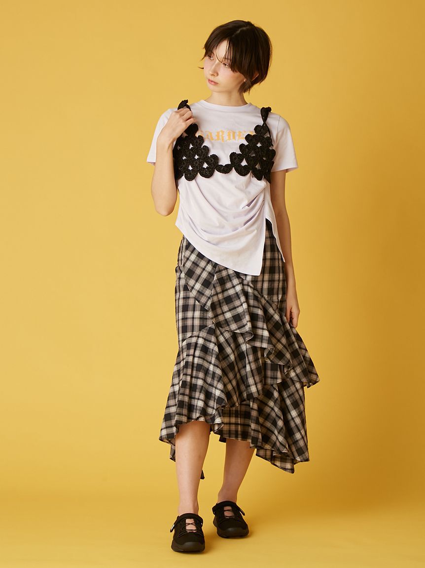 FURFUR「かぎ針ハートモチーフビスチェ」|ベスト・ジレ|