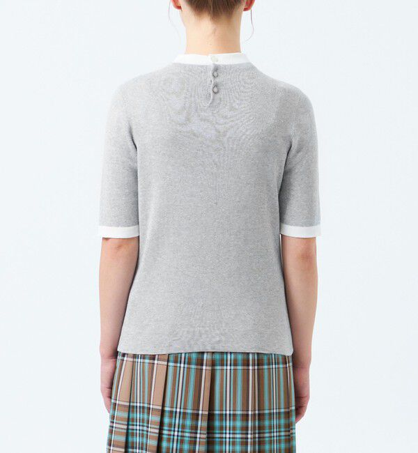 MACKINTOSH PHILOSOPHY「【2025年春夏モデル】Cleric Collar Knit ハーフスリーブ」|ニット・セーター|