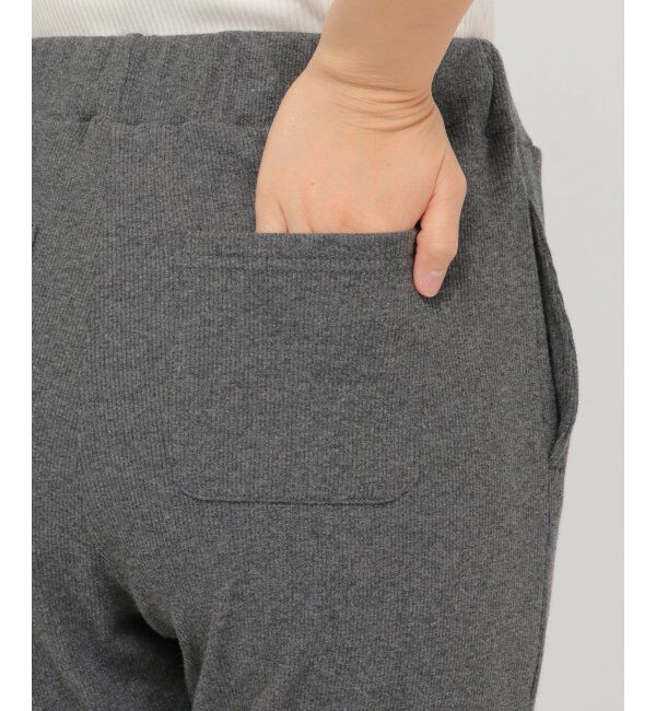 IKKA LOUNGE「テレコ裾スリットパンツ」|その他|