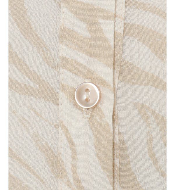 ikka「ボザムシアープリントシャツ」|シャツ・ブラウス|