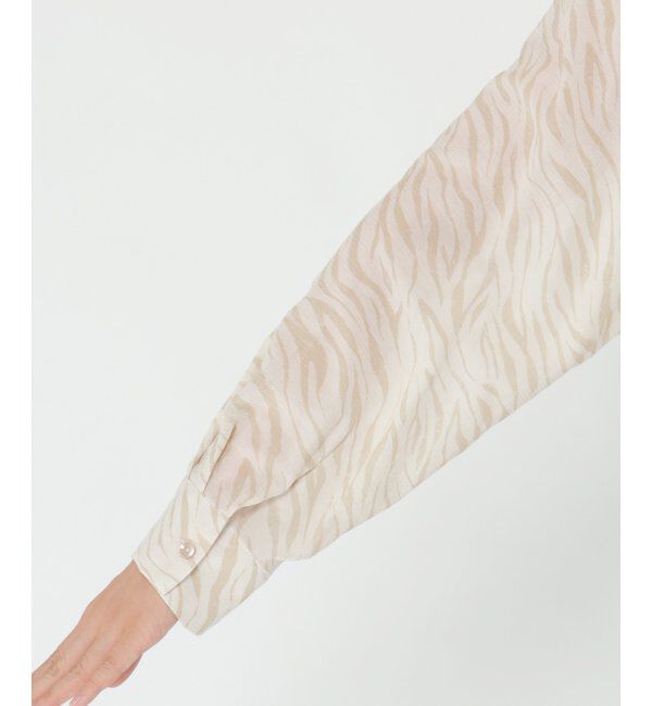 ikka「ボザムシアープリントシャツ」|シャツ・ブラウス|