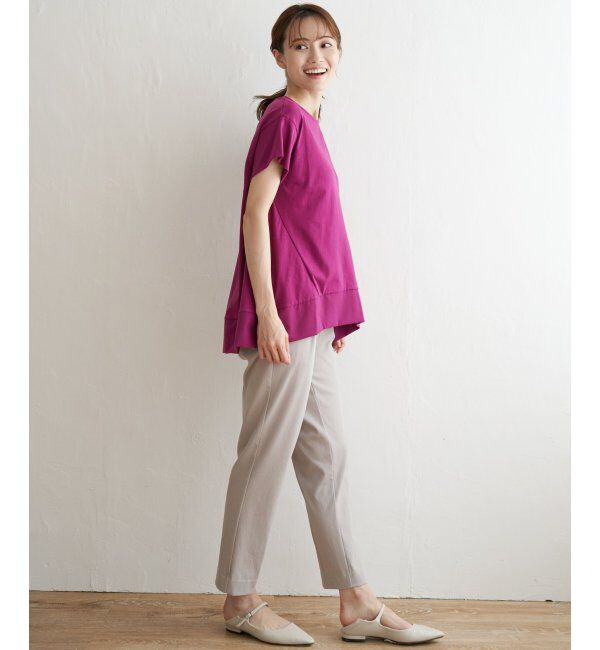 ikka「BeasyStretch テーパードパンツ」|スラックス|