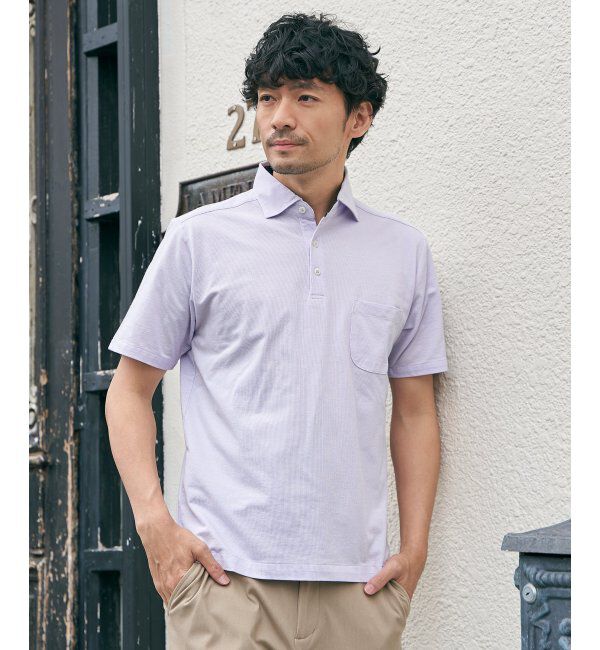 IKKA LOUNGE「アーバンドライカッタウェイポロシャツ」|Tシャツ・カットソー|