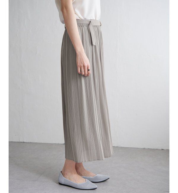 IKKA LOUNGE「シフォンプリーツベルト付きスカーチョ」|その他|