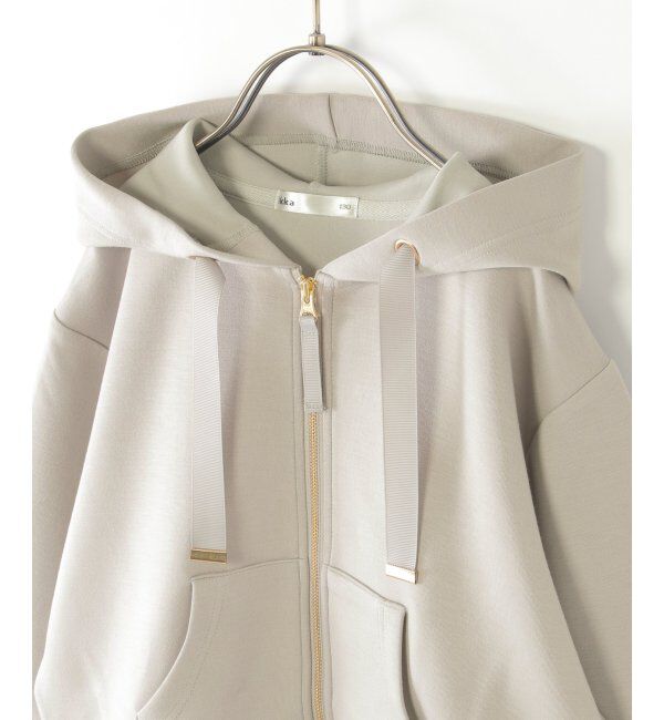 ikka kids「ダンボール裾レイヤージップパーカー（120~160cm）」|Tシャツ・カットソー|