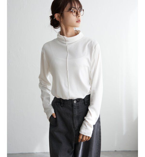 Lbc with Life「クシュタートルネックロンT」|Tシャツ・カットソー|ホワイト