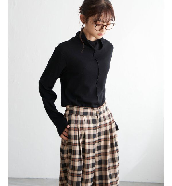 Lbc with Life「クシュタートルネックロンT」|Tシャツ・カットソー|ブラック