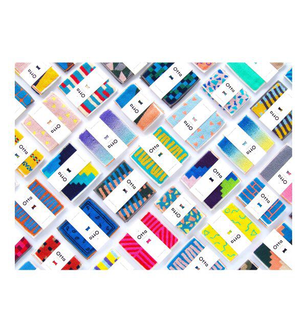 Lbc with Life「Otta オッタ ジグザグライン 2つ折りタオルハンカチ」|タオル|