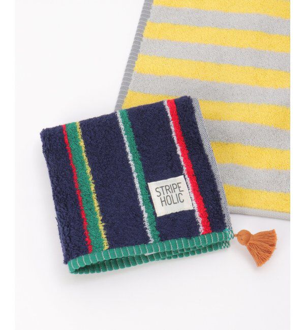 Lbc with Life「ストライプホリック ハンドタオル」|タオル|ネイビー
