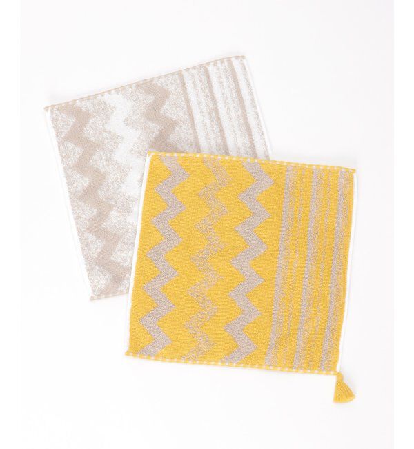 Lbc with Life「シェブロンボーダータオルハンカチ」|タオル|