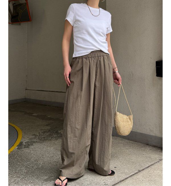 Lbc with Life「ナイロンギャザーワイドパンツ」|その他|