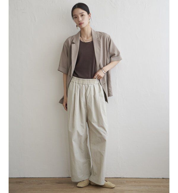 Lbc with Life「ナイロンギャザーワイドパンツ」|その他|