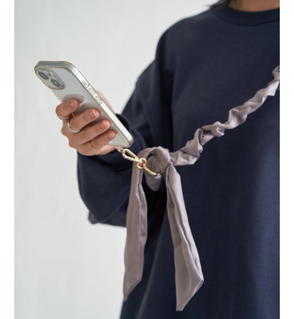 VENCE share style「サテンスカーフ風ストラップ」|ネックレス|