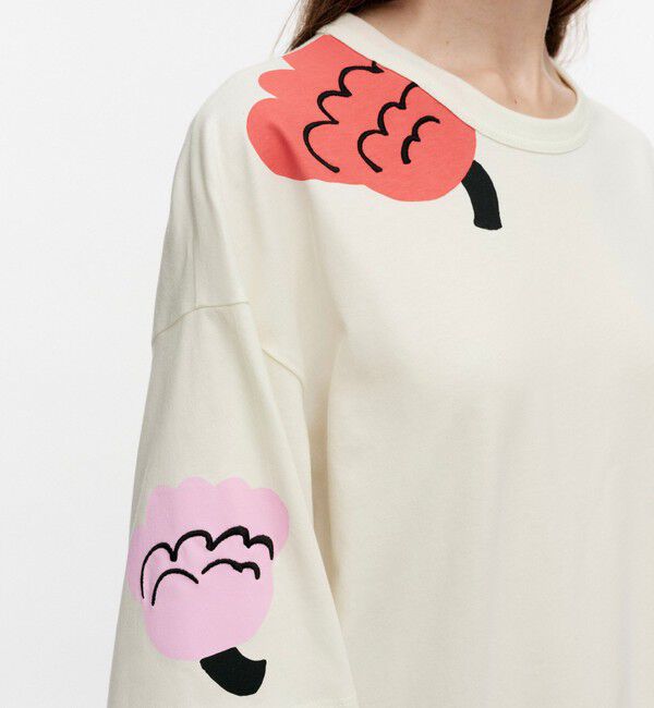 Marimekko「Puhua Kukasta Kukkaan Tシャツ」|シャツ・ブラウス|