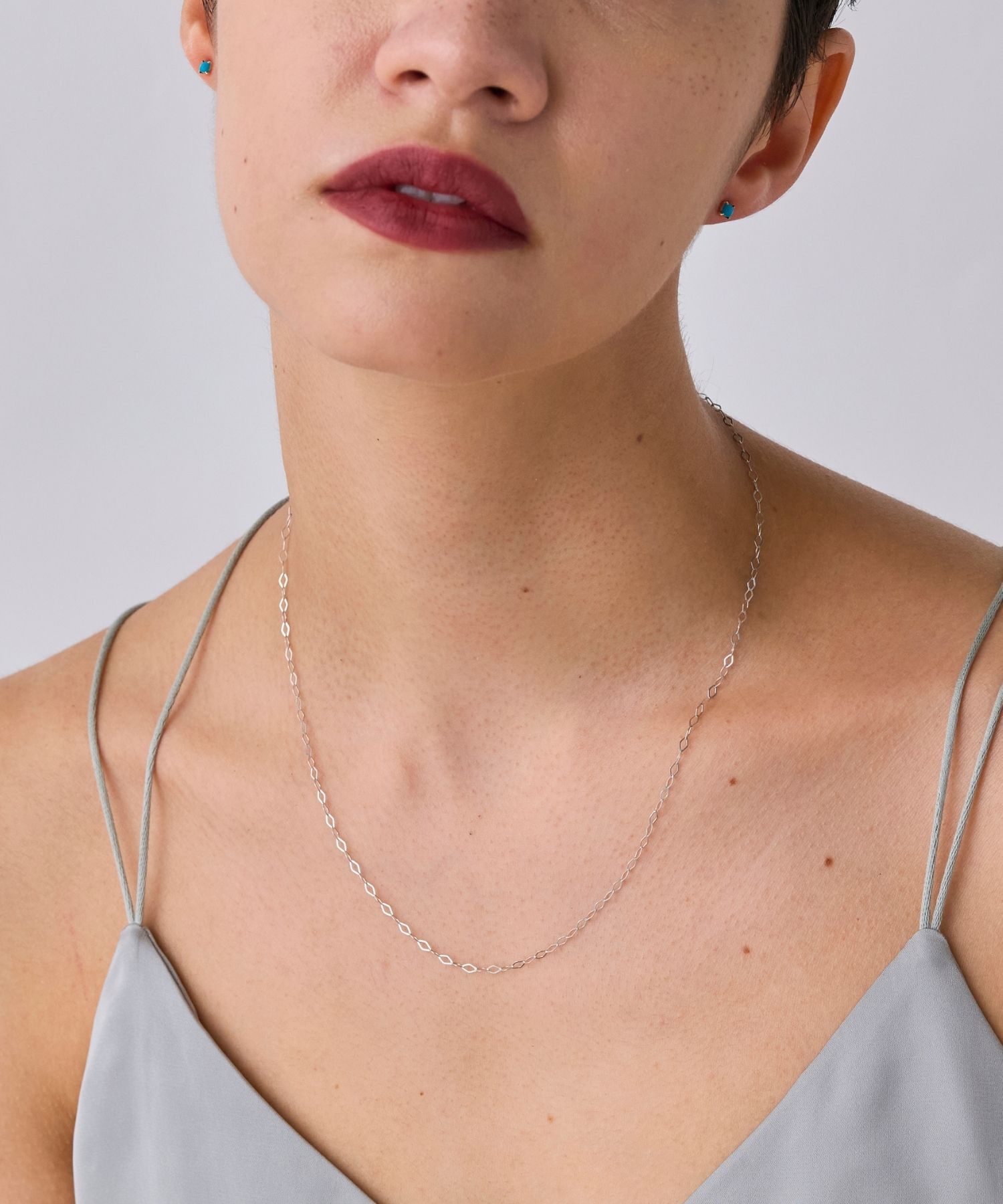 JUPITER「【K18WG】ピアットチェーンネックレス<全長約44+3cm>」|ネックレス|