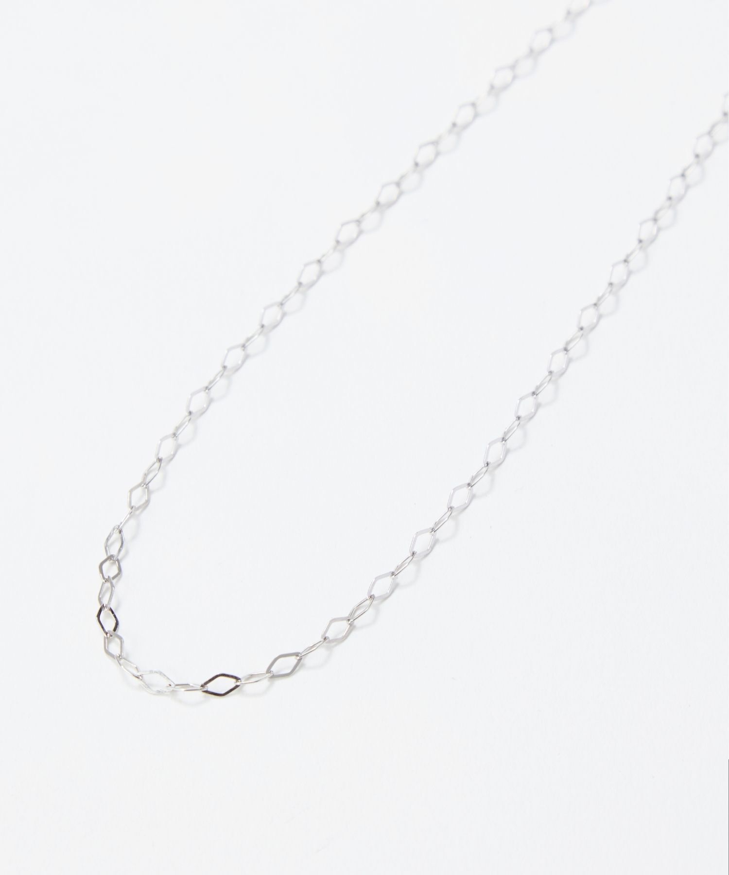 JUPITER「【K18WG】ピアットチェーンネックレス<全長約44+3cm>」|ネックレス|