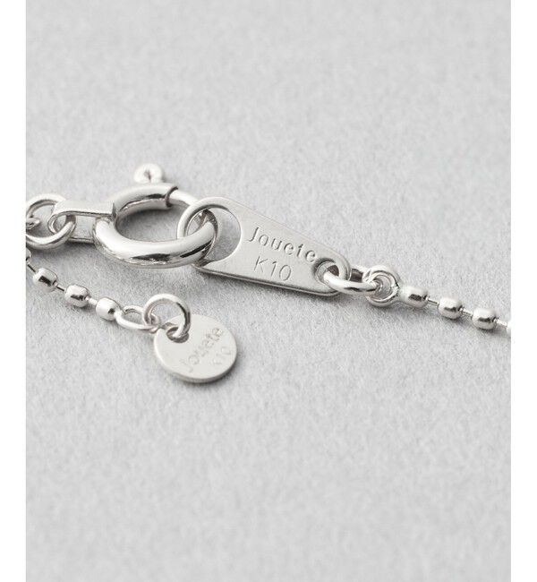 Jouete「K10WG ネックレス ボールチェーン」|ネックレス|