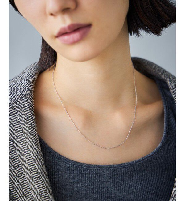 Jouete「K10WG ネックレス ボールチェーン」|ネックレス|