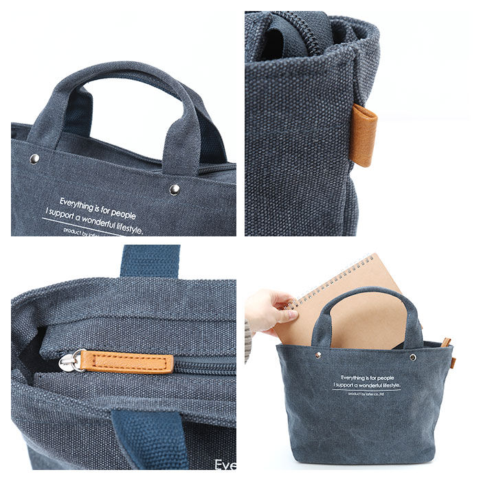BACKYARD FAMILY「キャンバス トート ファスナー 通販 船形 小さめ ミニ トートバッグ サブバッグ ミニバッグ」|トートバッグ|